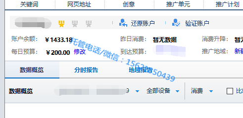 教育培训行业:出国留学雅思培训(图1) 账户基本情况